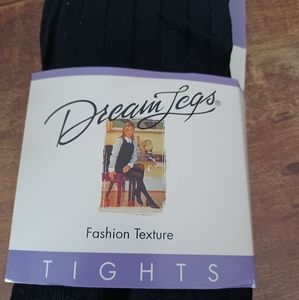 Dream legs fashion texture tights black P/M